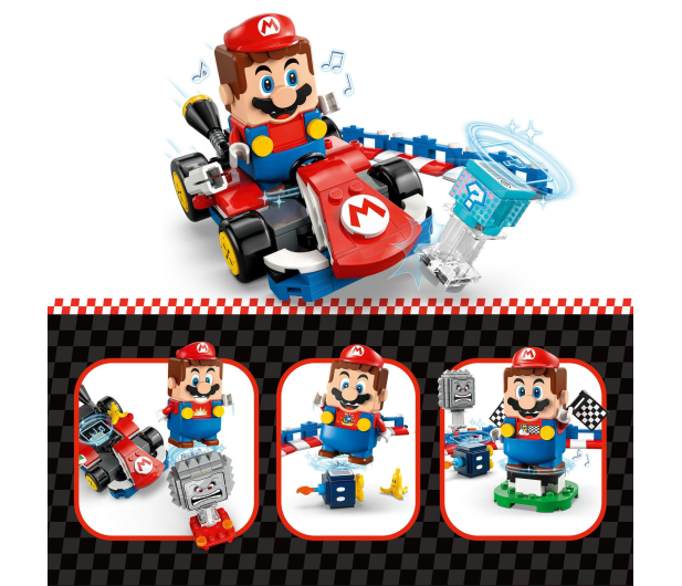 LEGO Super Mario 72043 Mario Kart™ Interaktywna figurkaMario i Standard Kart - 1331715 - zdjęcie 6